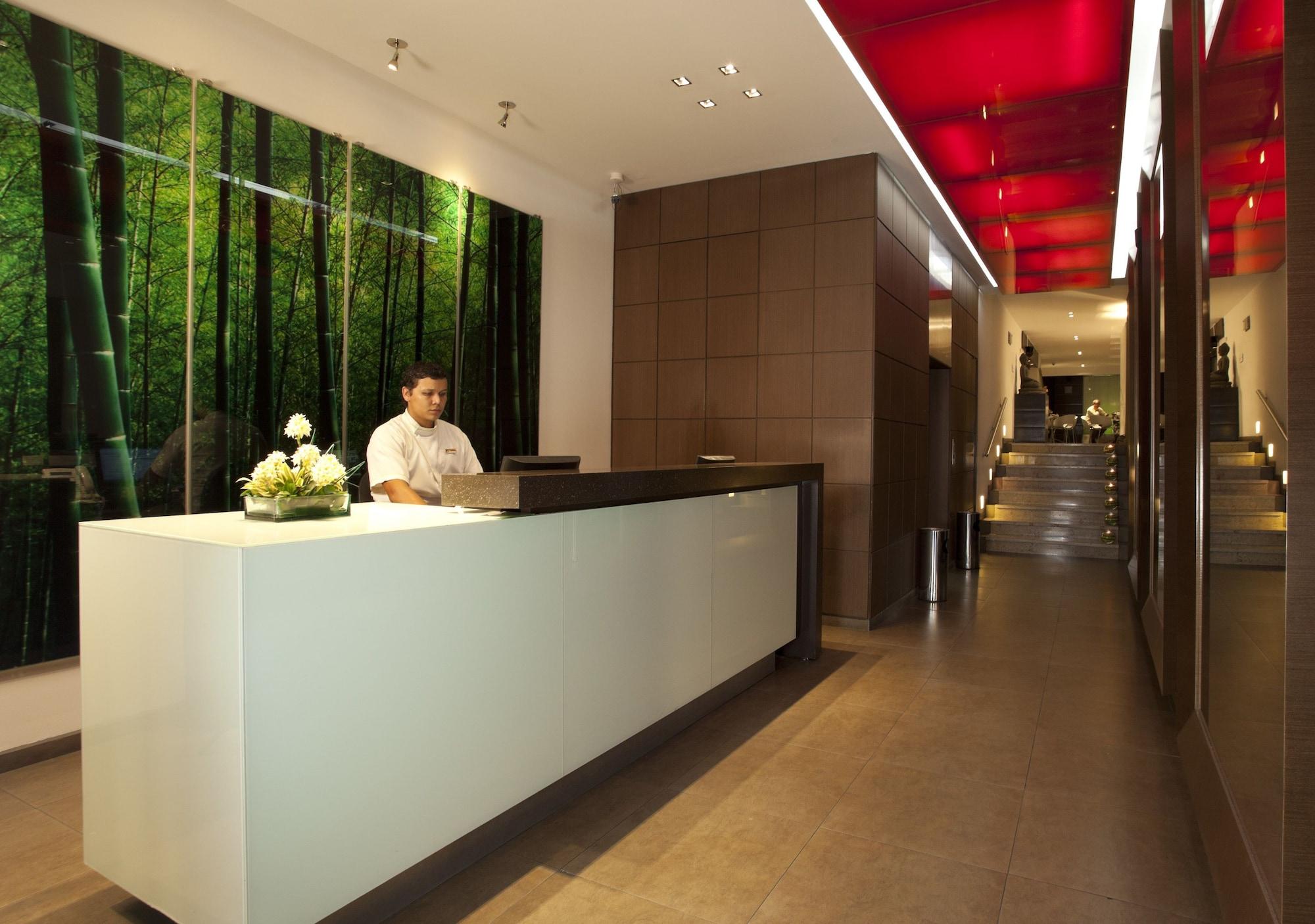 San Simon Hotel Pereira By Soratama Εξωτερικό φωτογραφία The reception area of the hotel